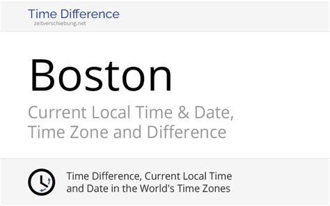 boston ma time zone|Current time in Boston, United States .